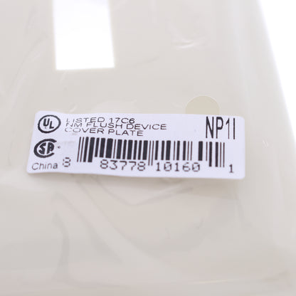 Hubbell NP1I Ivory 1-Gang Toggle Switch Unbreakable Standard Wallplate Cover