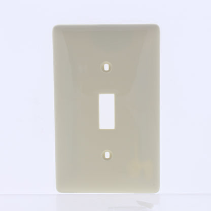 Hubbell NP1I10Z Ivory 1-Gang Toggle Switch Unbreakable Standard Wallplates 10pcs