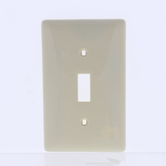Hubbell NP1I10Z Ivory 1-Gang Toggle Switch Unbreakable Standard Wallplates 10pcs