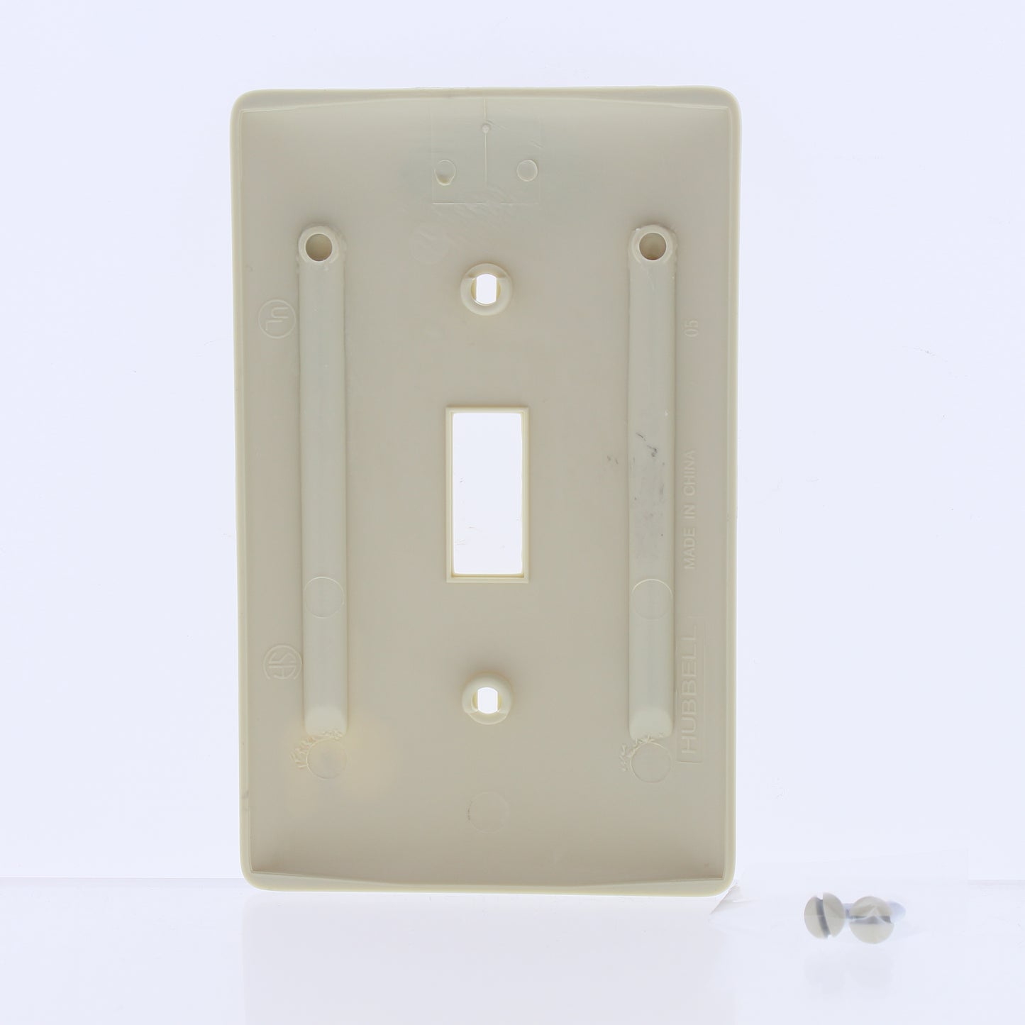 Hubbell NP1I10Z Ivory 1-Gang Toggle Switch Unbreakable Standard Wallplates 10pcs