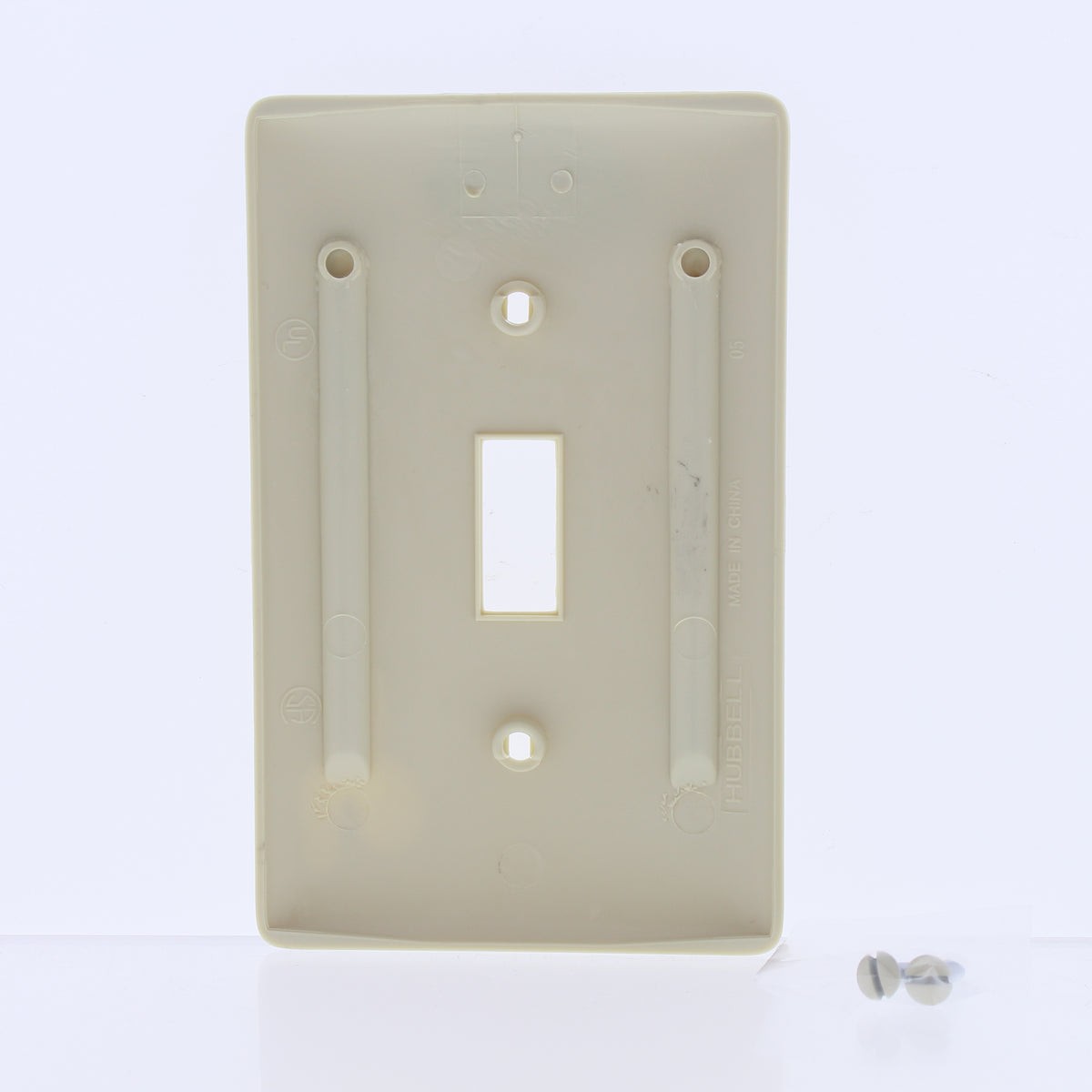 Hubbell NP1I10Z Ivory 1-Gang Toggle Switch Unbreakable Standard Wallplates 10pcs