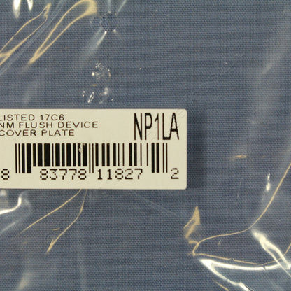 Hubbell NP1LA Light Almond 1-Gang Toggle Switch Unbreakable Standard Wallplate