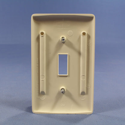 Hubbell NP1LA Light Almond 1-Gang Toggle Switch Unbreakable Standard Wallplate