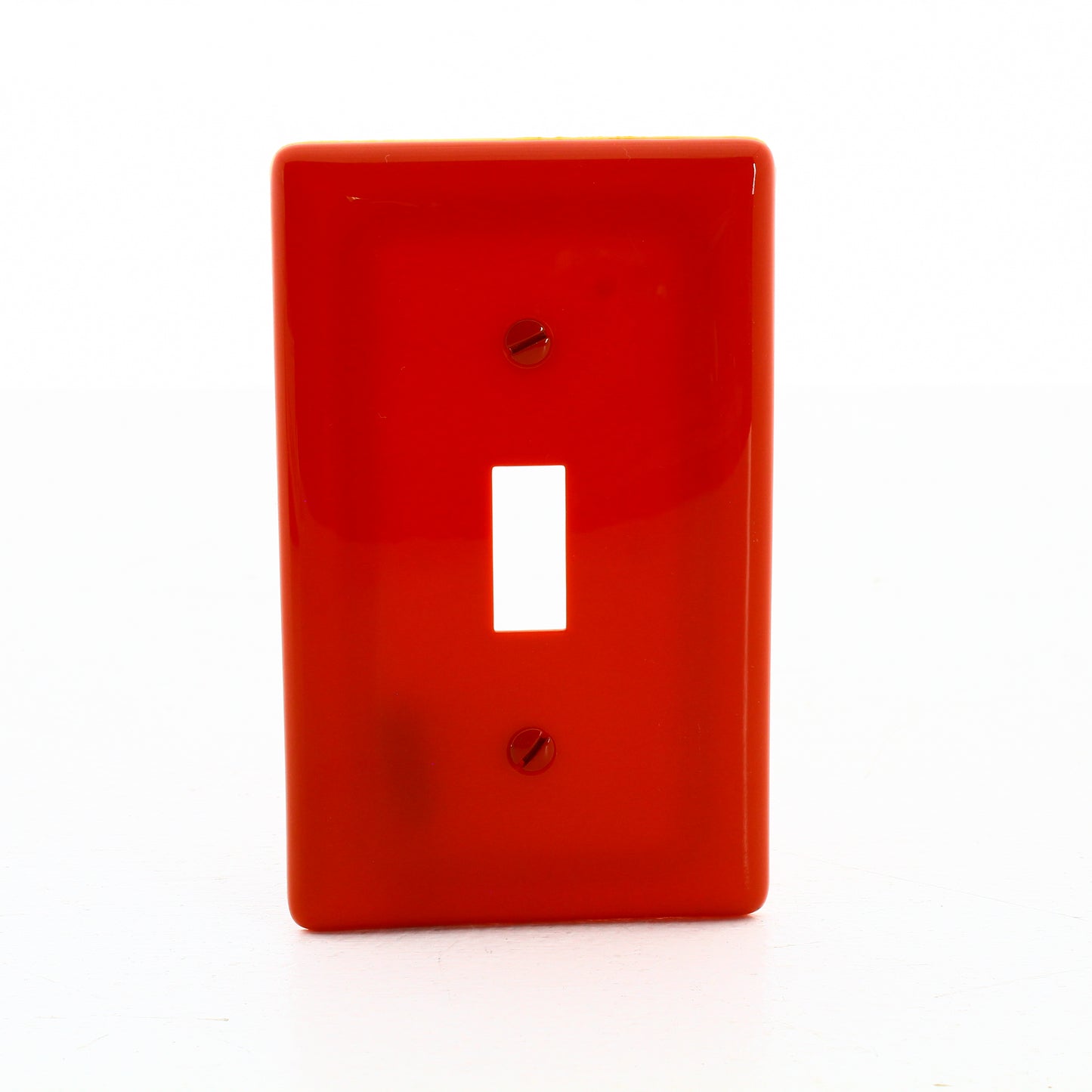 Hubbell NP1R Red 1-Gang Toggle Switch Unbreakable Standard Wallplates 10-Pack