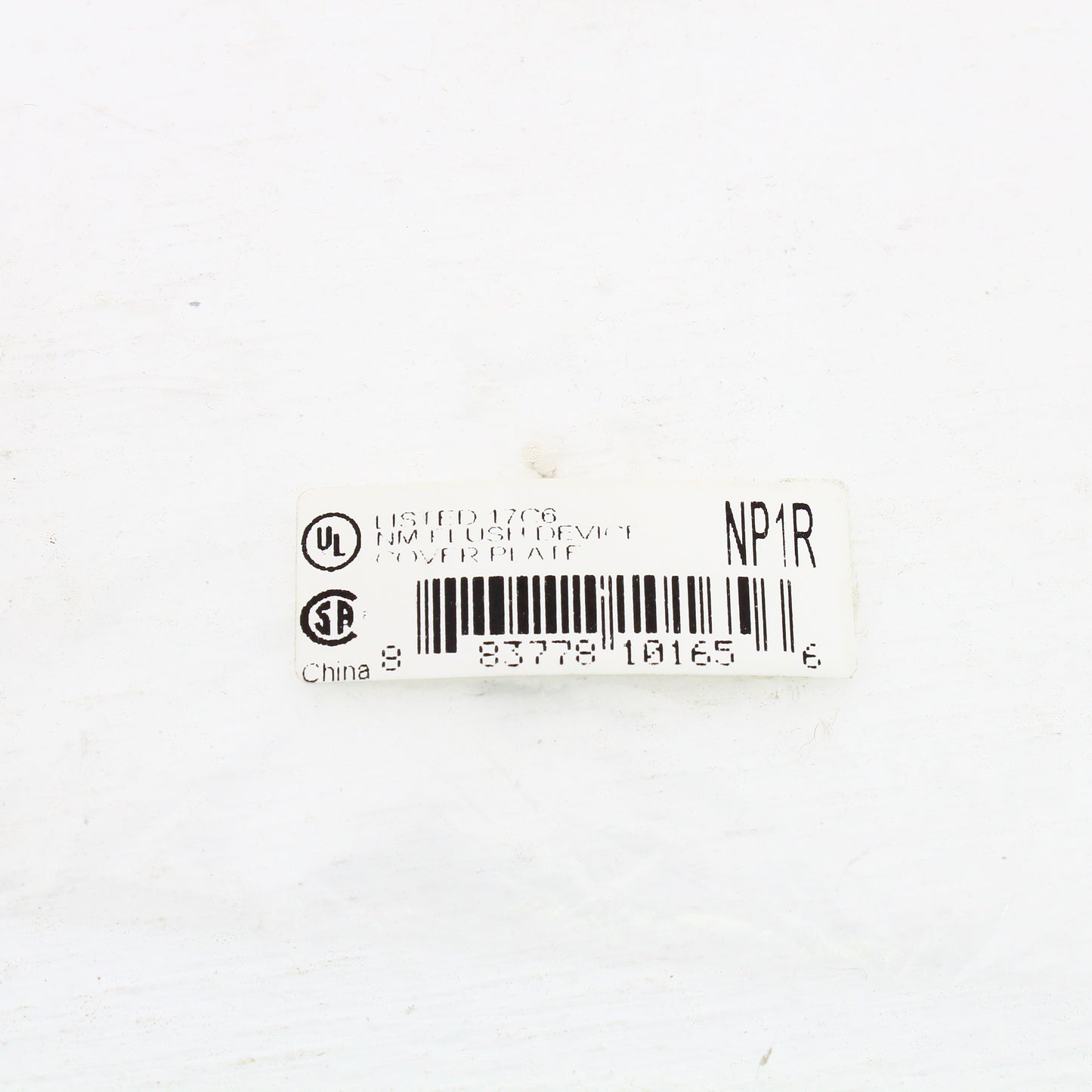 Hubbell NP1R Red 1-Gang Toggle Switch Unbreakable Nylon Standard Wallplate Cover
