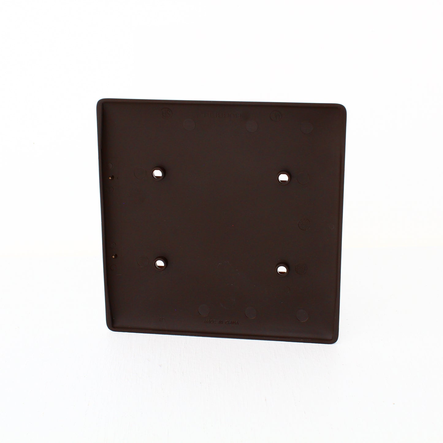 Hubbell NP24 Brown 2-Gang Blank, Unbreakable Nylon Wallplate Cover Strap Mount