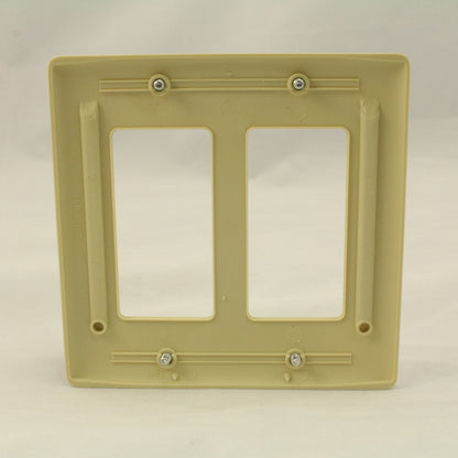 Hubbell NP262I Ivory 2-Gang Decorator Gfci Unbreakable Nylon Wallplates 25-Pack
