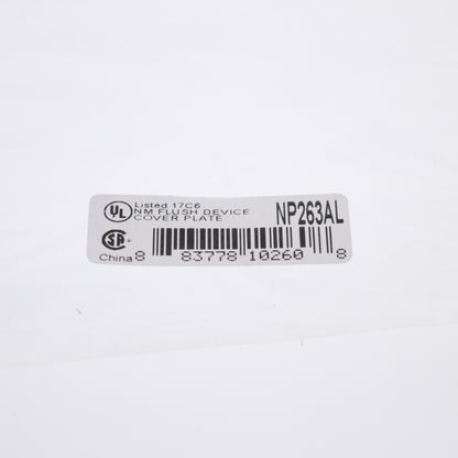 Hubbell NP263AL Almond 3-Gang Decorator GFI Unbreakable Standard Wallplate Cover