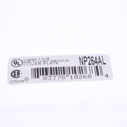 Hubbell NP264AL Almond 4-Gang Decorator GFI Unbreakable Standard Wallplate Cover