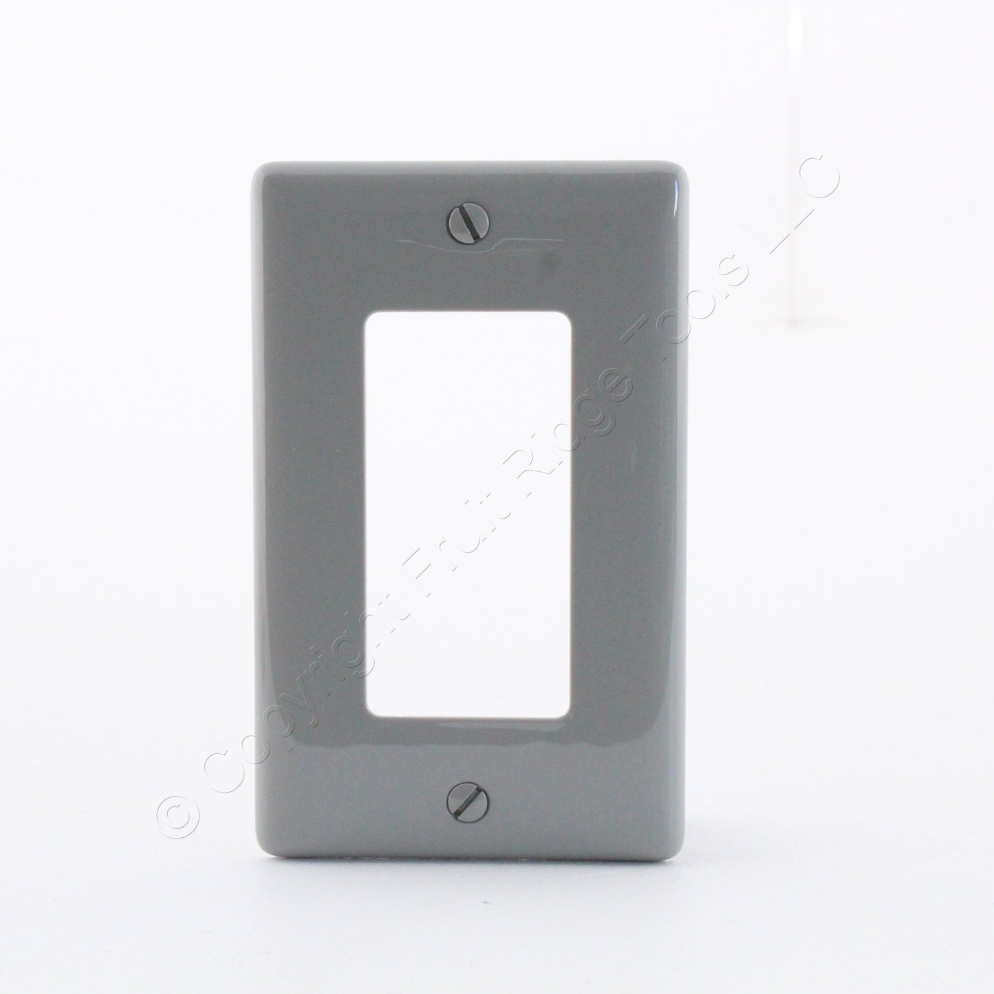 Hubbell NP26GY Gray 1-Gang Decorator GFCI Unbreakable Nylon Wallplate Cover 4pcs