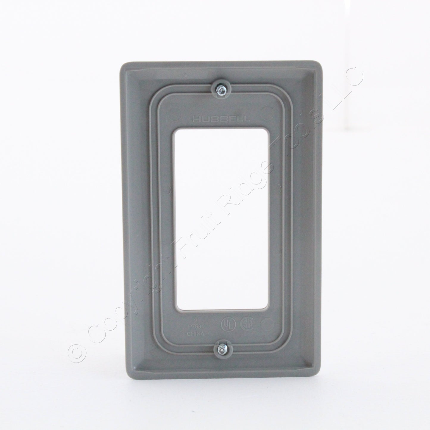 Hubbell NP26GY Gray 1-Gang Decorator GFCI Unbreakable Nylon Wallplate Cover 4pcs