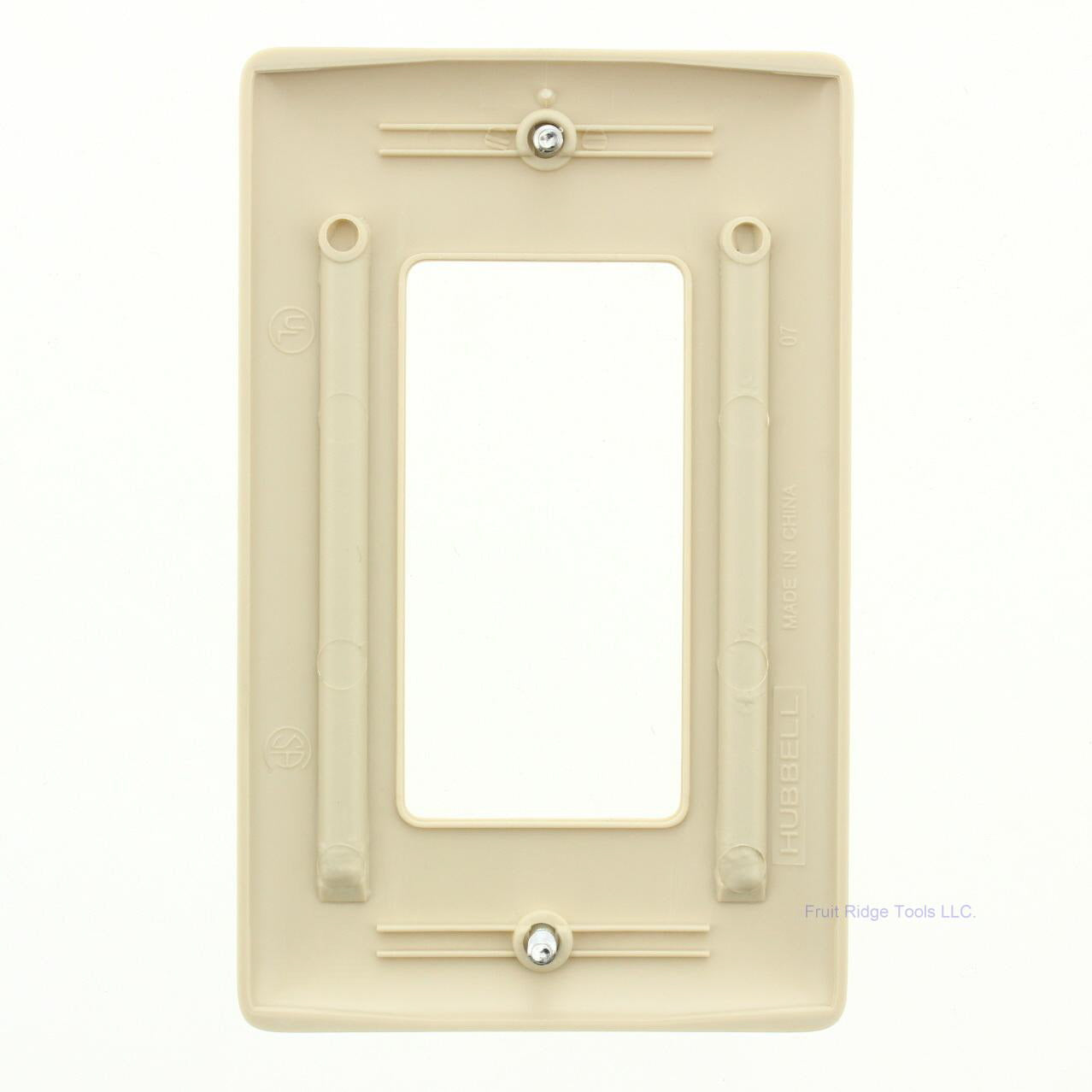 Hubbell NP26I Ivory 1-Gang Decorator Unbreakable Nylon Standard Wallplate Cover