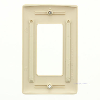 Hubbell NP26I Ivory 1-Gang Decorator Unbreakable Nylon Standard Wallplate Cover