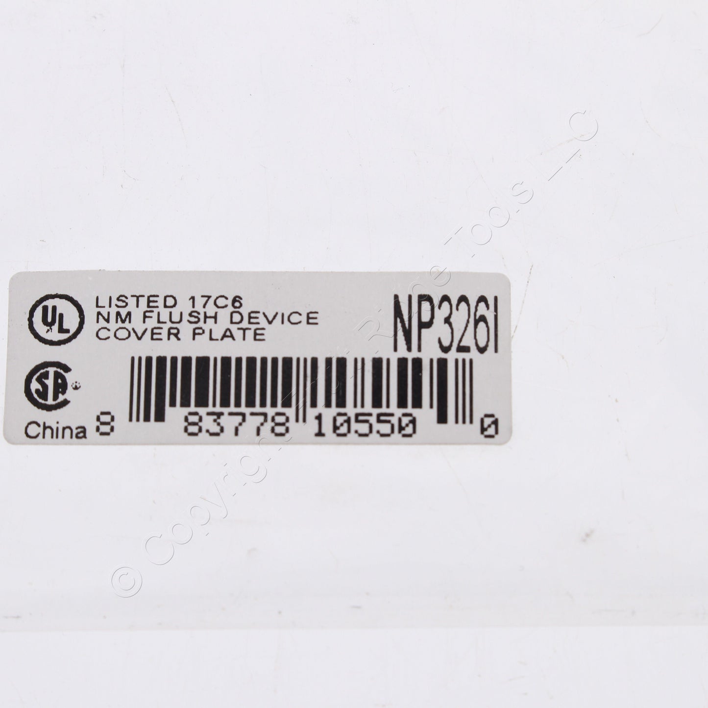 Hubbell NP326I Ivory 4-Gang Unbreakable Decorator GFCI Toggle Switch Wallplate