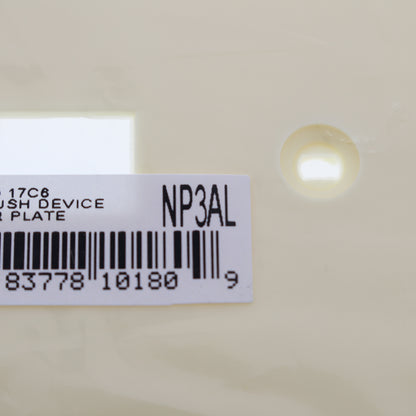 Hubbell NP3AL Almond 3-Gang Toggle Unbreakable Nylon Standard Wallplate Cover