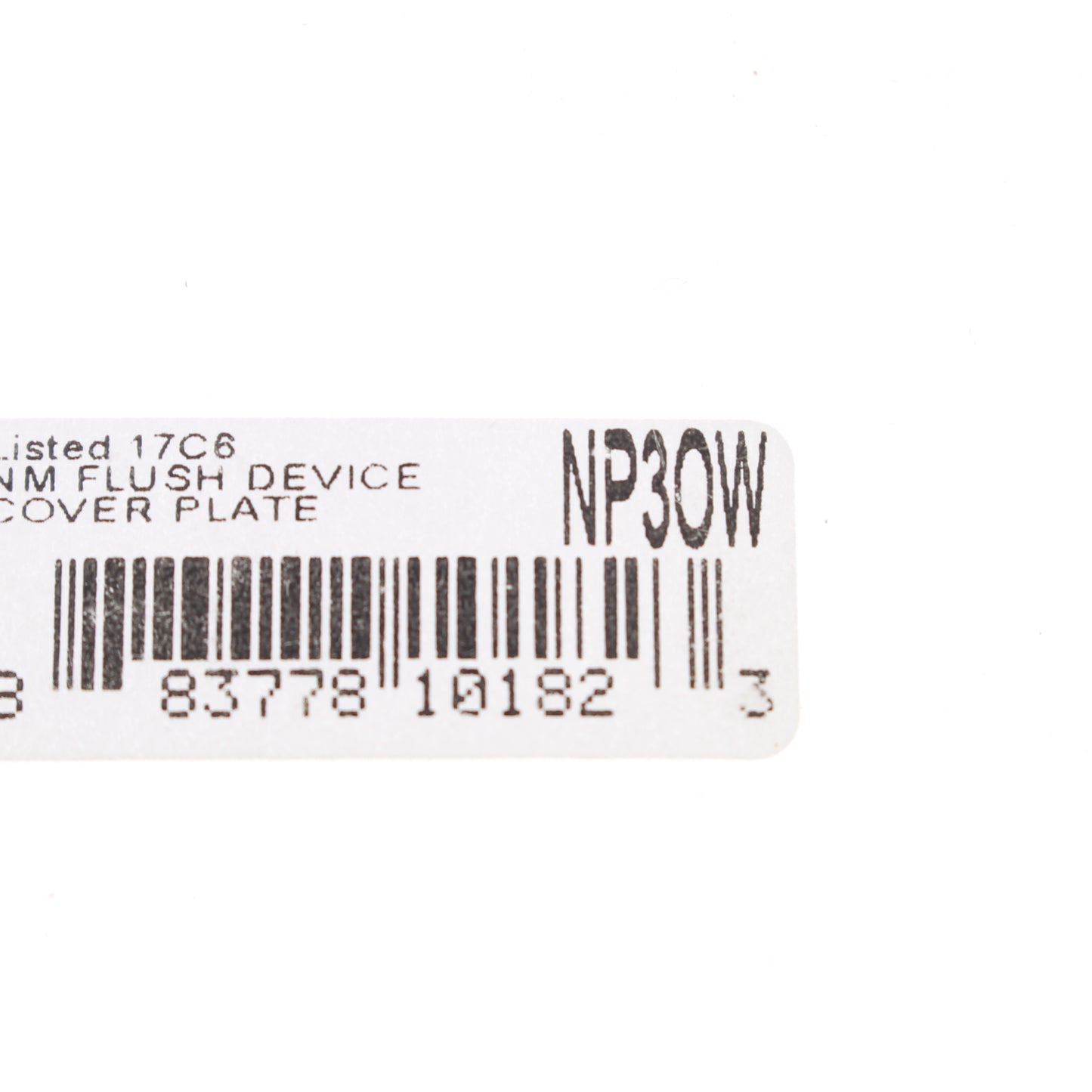 Hubbell NP3OW Office White 3-Gang Toggle Unbreakable Standard Wallplate Cover