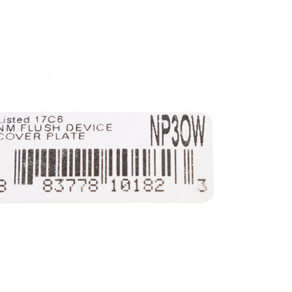 Hubbell NP3OW Office White 3-Gang Toggle Unbreakable Standard Wallplate Cover
