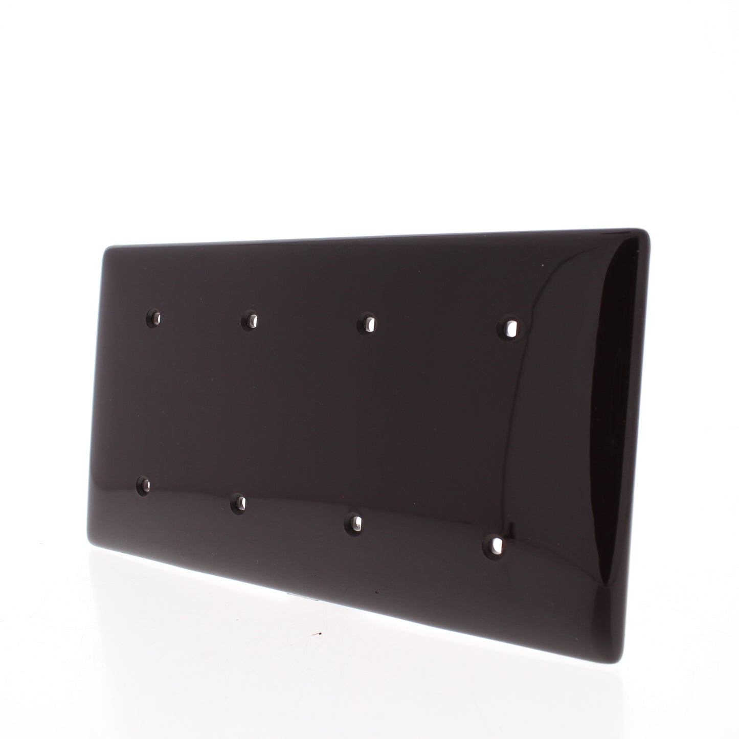 Hubbell NP44 Brown 4-Gang Blank Nylon Wallplate Strap Mount Covers 10-Pack