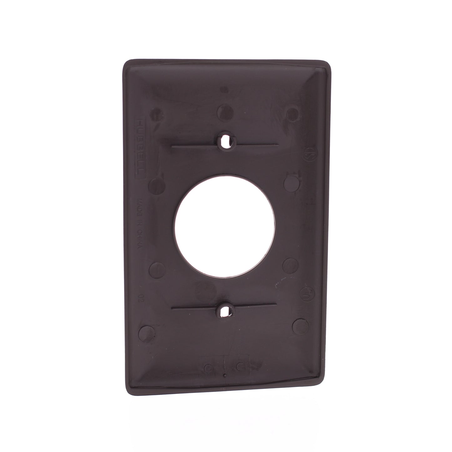 Hubbell NP7 Brown 1-Gang 1.406in. Outlet Unbreakable Nylon Wallplate Cover 25pcs