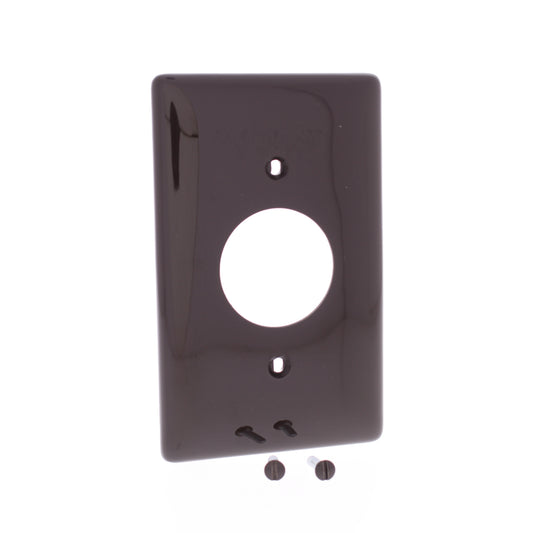 Hubbell NP7 Brown 1-Gang 1.406in. Outlet Unbreakable Standard Wallplate Cover