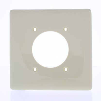 Hubbell NP703I Ivory 2-Gang 2.16" Outlet Dryer Range Receptacle Nylon Wallplate