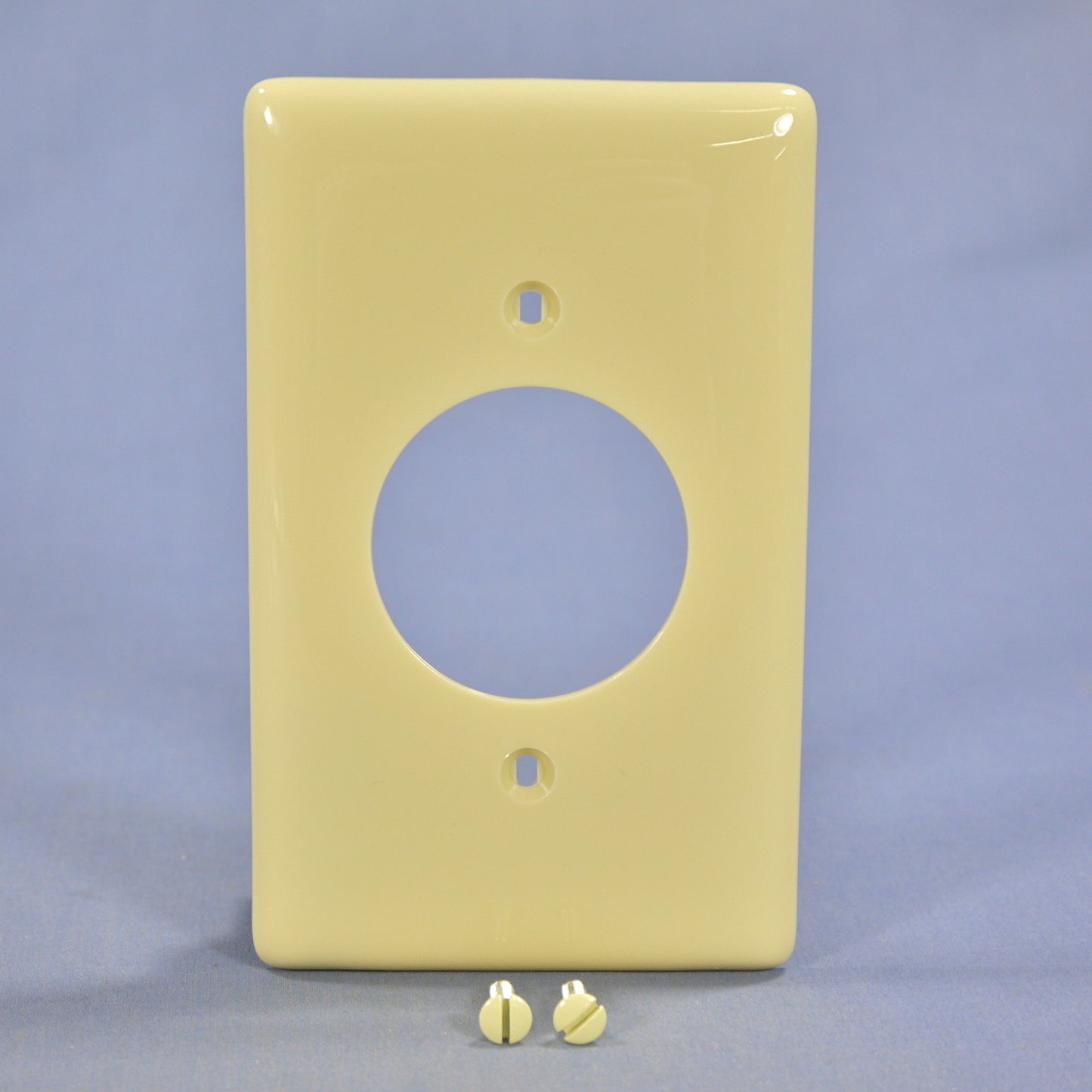 Hubbell NP720I Ivory 1-Gang 1.6" Dia Outlet Unbreakable Nylon Wallplate Cover