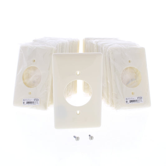 Hubbell NP720W 1-Gang Office White Nylon Locking 1.60" Outlet Covers 25-Pack