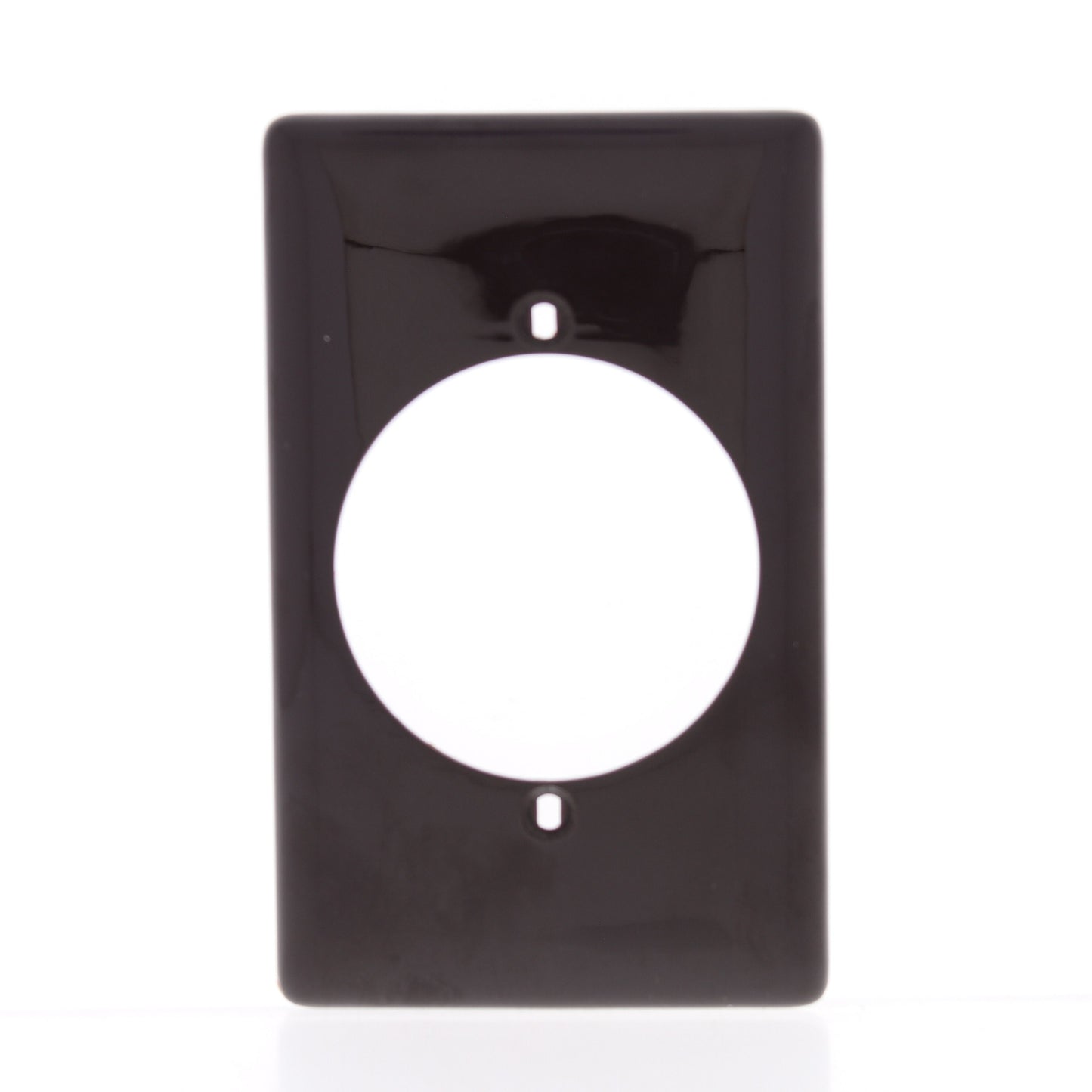 Hubbell NP724 Brown 1-Gang 2.15" Dia Outlet Unbreakable Nylon Wallplate Cover