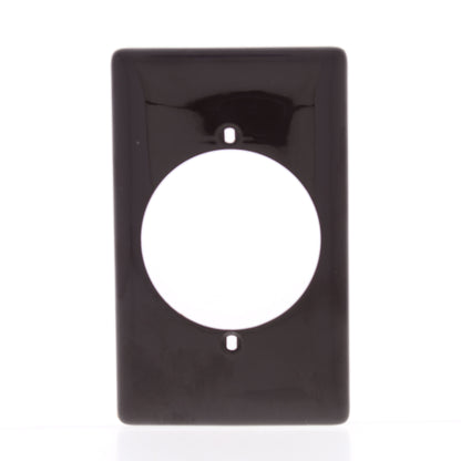 Hubbell NP724 Brown 1-Gang 2.15" Dia Outlet Unbreakable Nylon Wallplate Cover