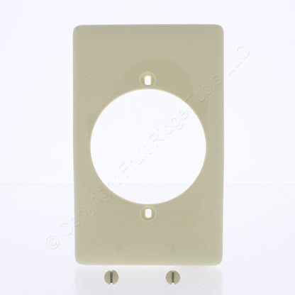 Hubbell NP724I Ivory 1-Gang 2.15" Dia Outlet Unbreakable Nylon Wallplate Cover