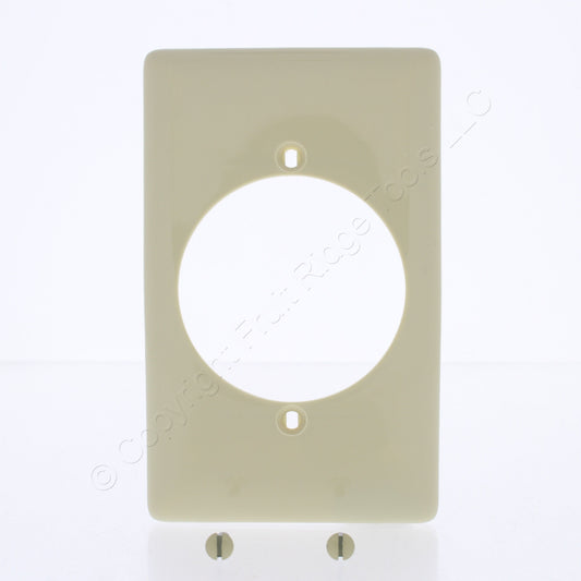 Hubbell NP724I Ivory 1-Gang 2.15" Dia Outlet Unbreakable Nylon Wallplate Cover