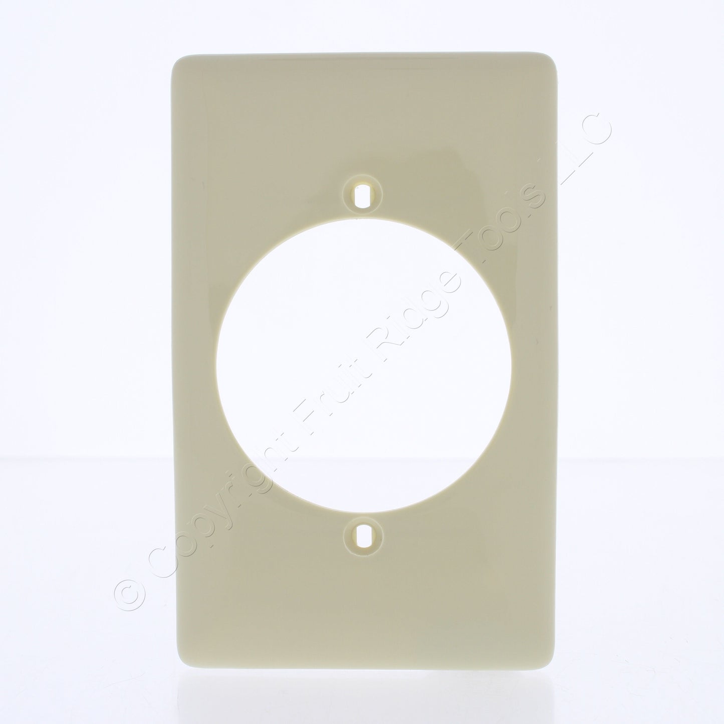 Hubbell NP724I Ivory 1-Gang 2.15" Dia Outlet Unbreakable Nylon Wallplate Cover