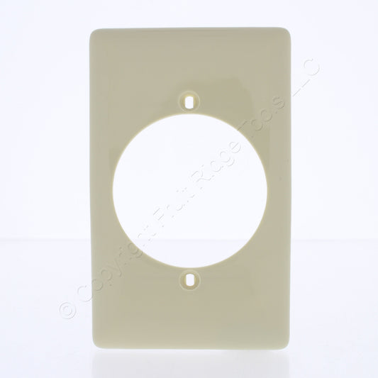 Hubbell NP724I Ivory 1-Gang 2.15" Dia Outlet Unbreakable Nylon Wallplate Cover