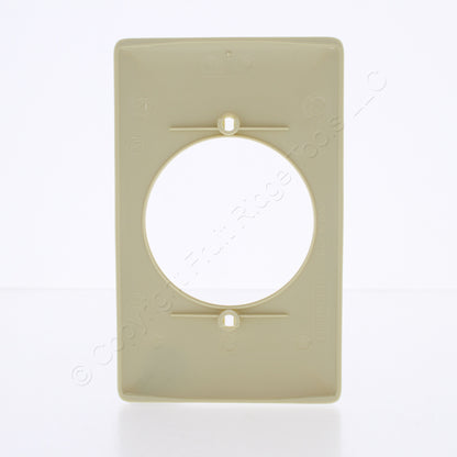 Hubbell NP724I Ivory 1-Gang 2.15" Dia Outlet Unbreakable Nylon Wallplate Cover