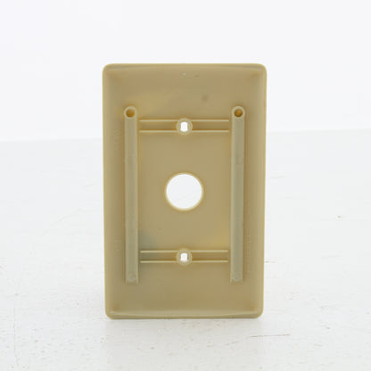 Hubbell NP730I Ivory 1-Gang Telephone .625" Hole Wallplate Cover Strap Mount