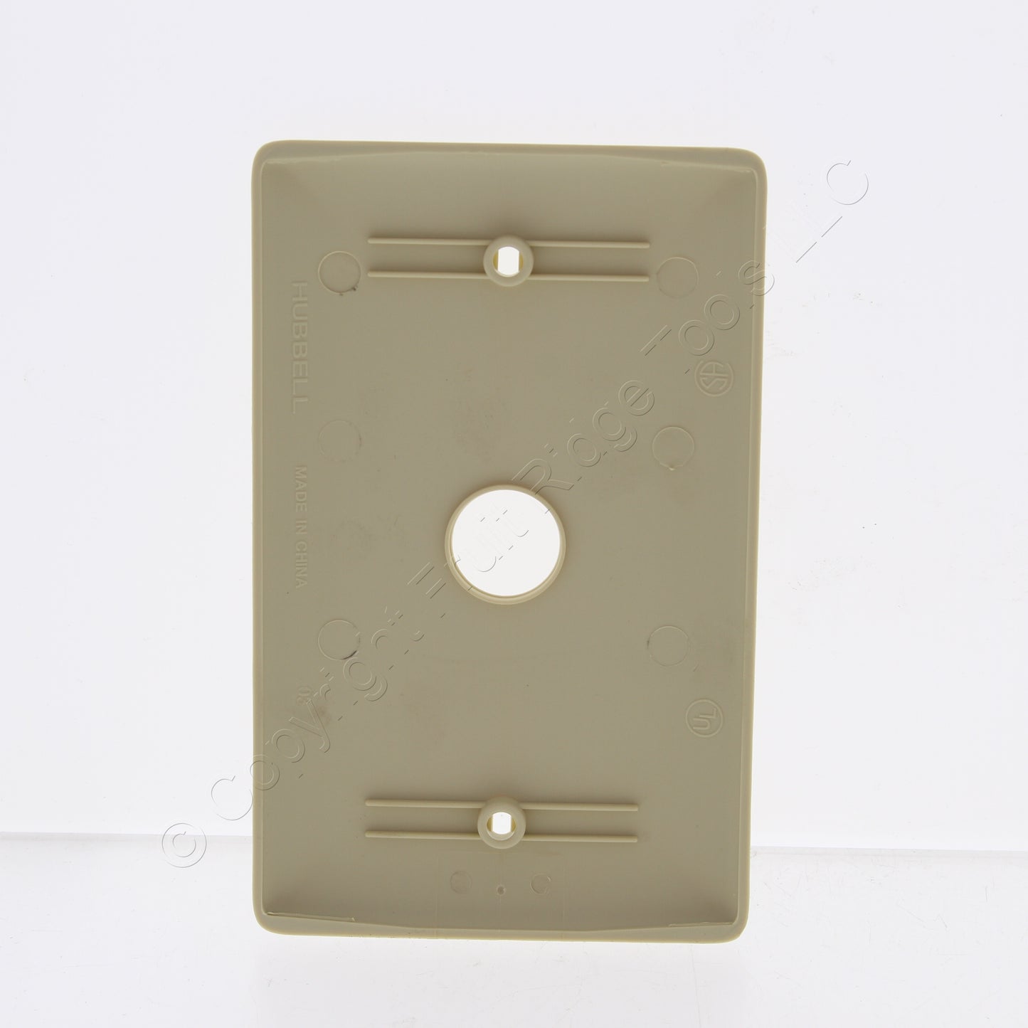 Hubbell NP737I Ivory 1-Gang Phone .625" Hole Standard Wallplate Cover Box Mount