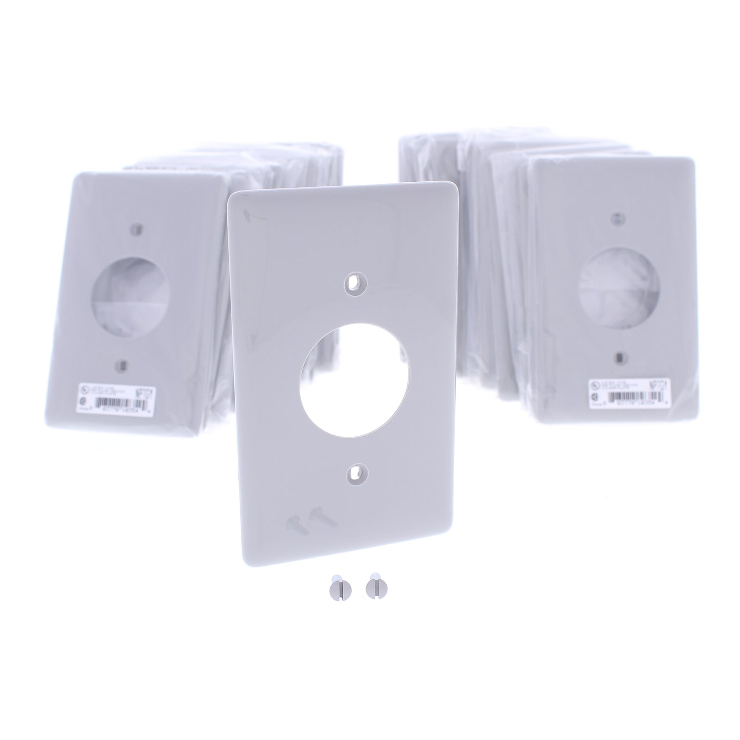 Hubbell NP7GY Gray 1-Gang 1.406" Outlet Unbreakable Nylon Wallplate Cover 25pcs