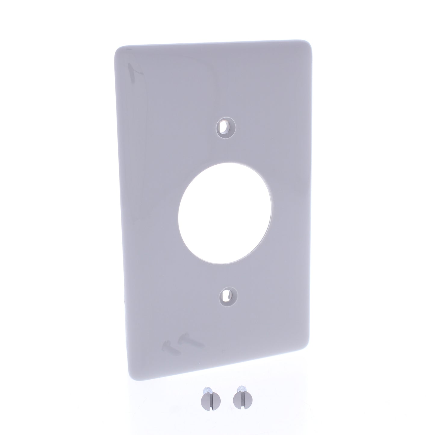 Hubbell NP7GY Gray 1-Gang 1.406in. Outlet Unbreakable Standard Wallplate Cover