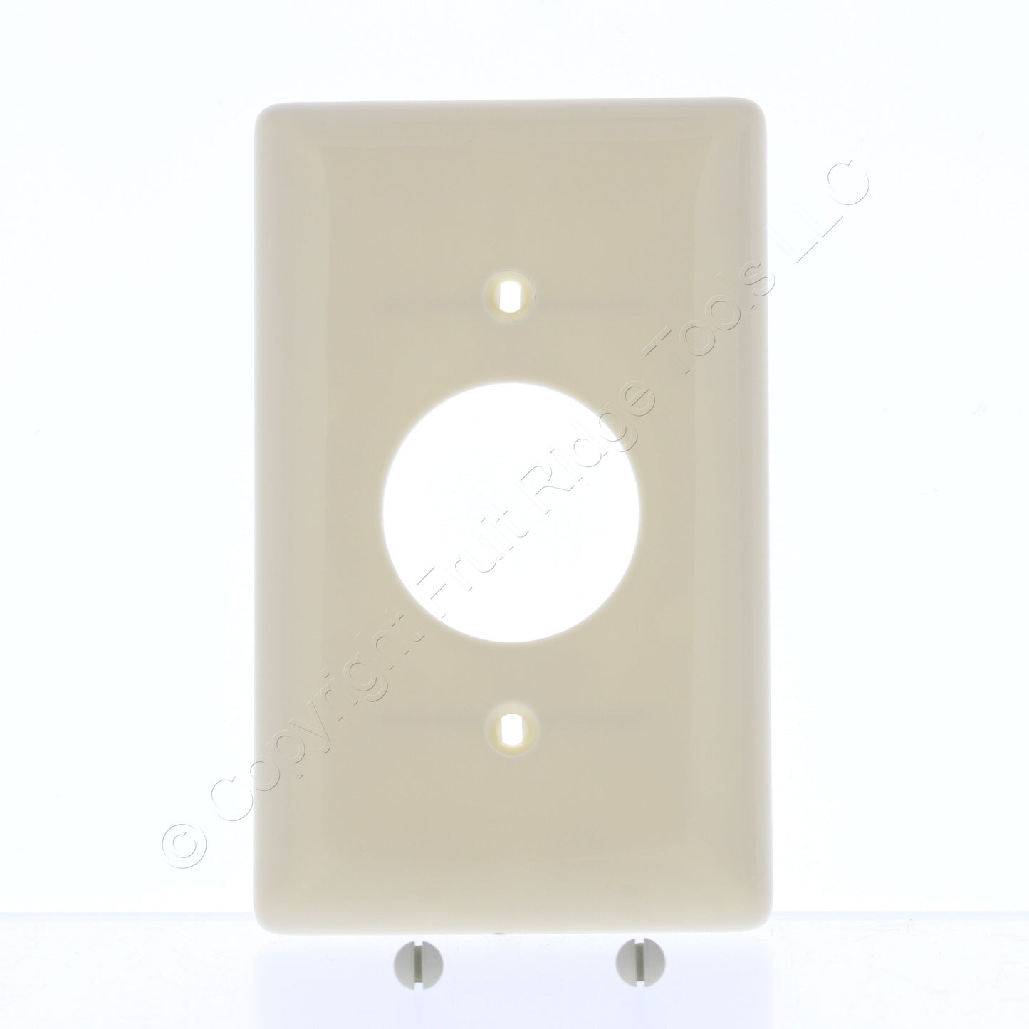 Hubbell NP7I Ivory 1-Gang 1.406" Outlet Unbreakable Nylon Wallplate Cover 25pcs