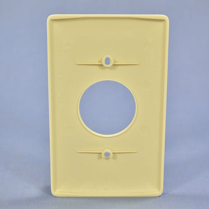 Hubbell NP7I Ivory 1-Gang 1.406in. Outlet Unbreakable Standard Wallplate Cover