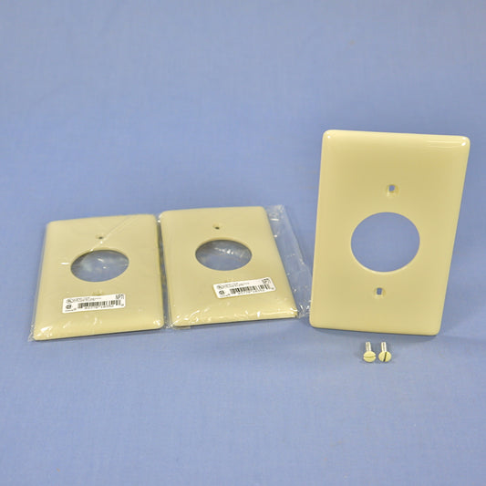 Hubbell NP7I Ivory 1-Gang 1.406in. Outlet Unbreakable Nylon Wallplate Cover 3pcs