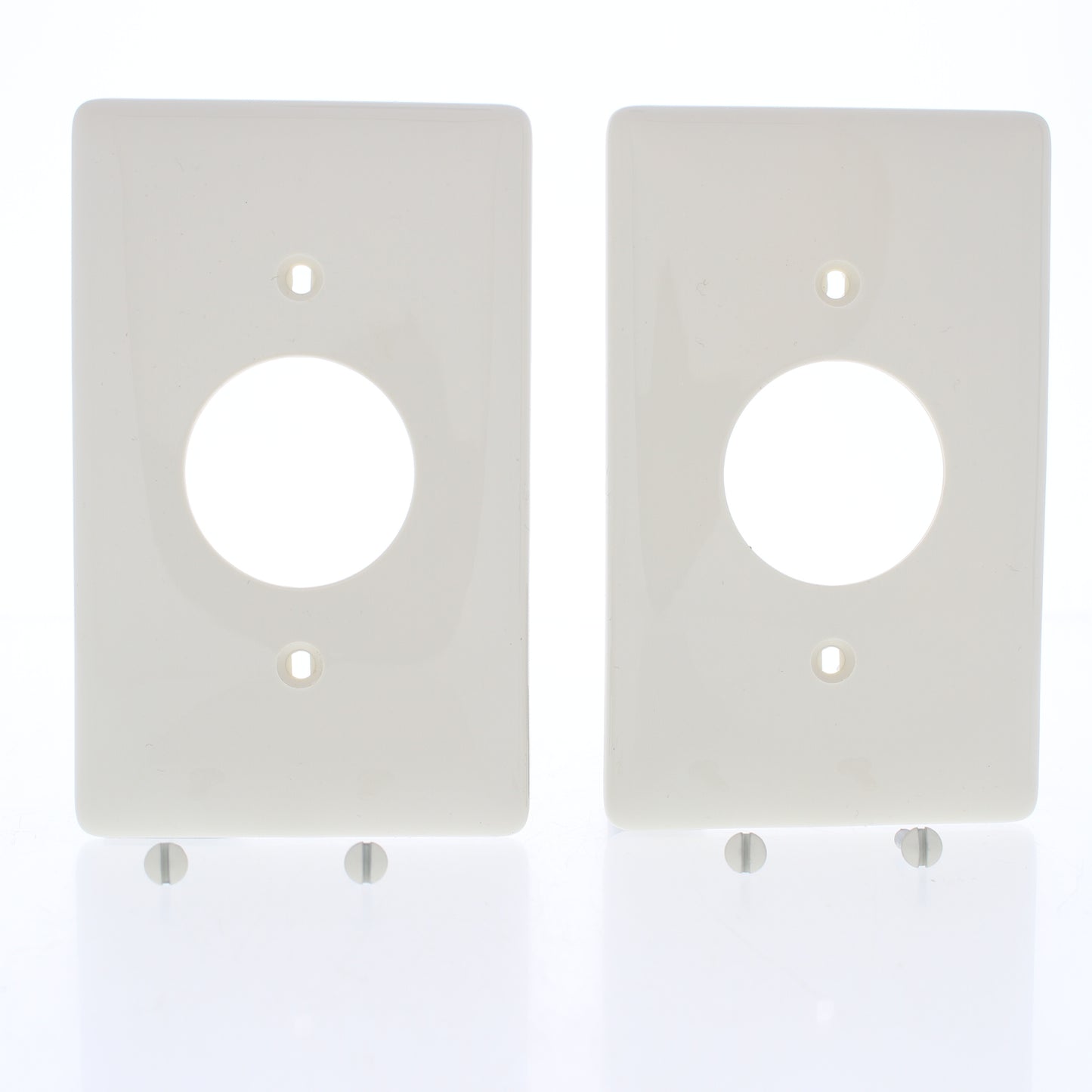 Hubbell NP7OW Office White 1-Gang 1.406" Outlet Unbreakable Wallplate Cover 2pc