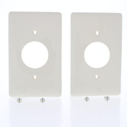 Hubbell NP7OW Office White 1-Gang 1.406" Outlet Unbreakable Wallplate Cover 2pc