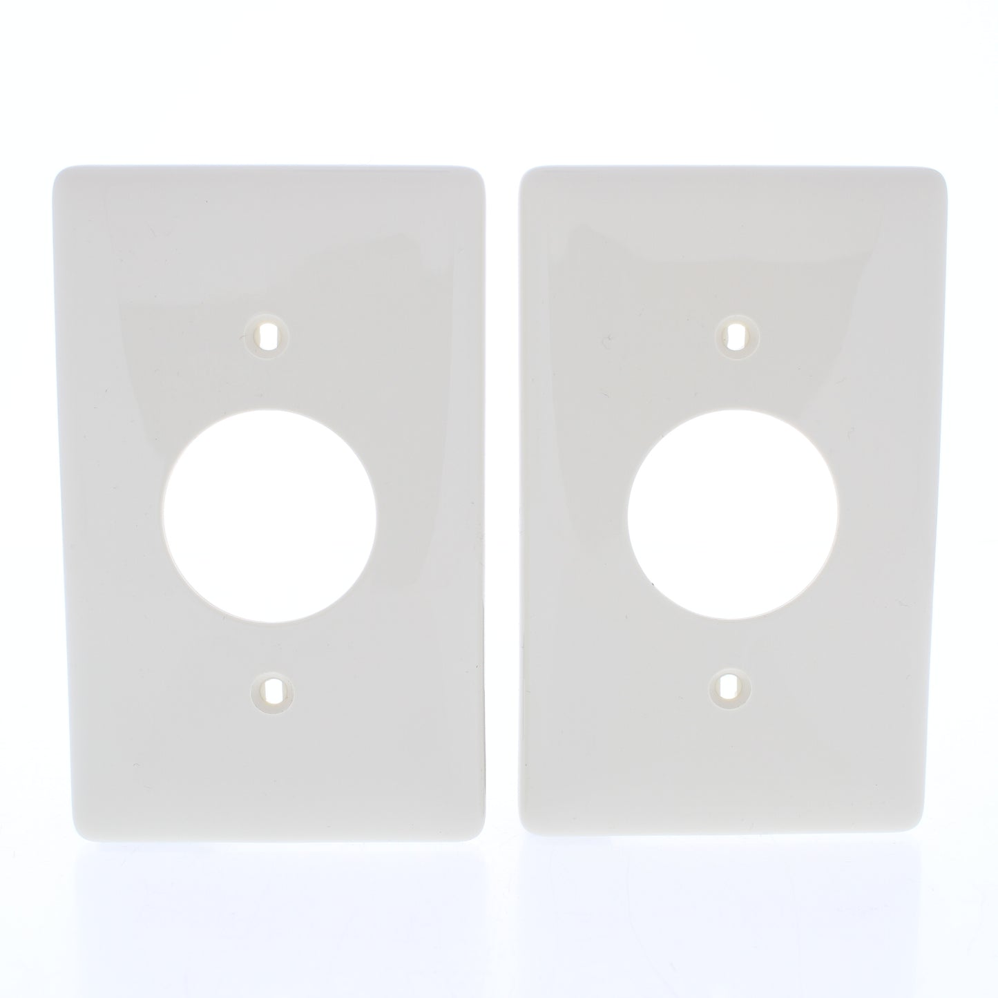 Hubbell NP7OW Office White 1-Gang 1.406" Outlet Unbreakable Wallplate Cover 2pc