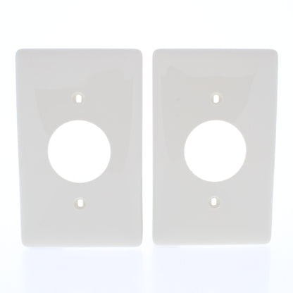 Hubbell NP7OW Office White 1-Gang 1.406" Outlet Unbreakable Wallplate Cover 2pc