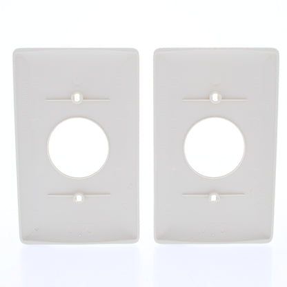 Hubbell NP7OW Office White 1-Gang 1.406" Outlet Unbreakable Wallplate Cover 2pc