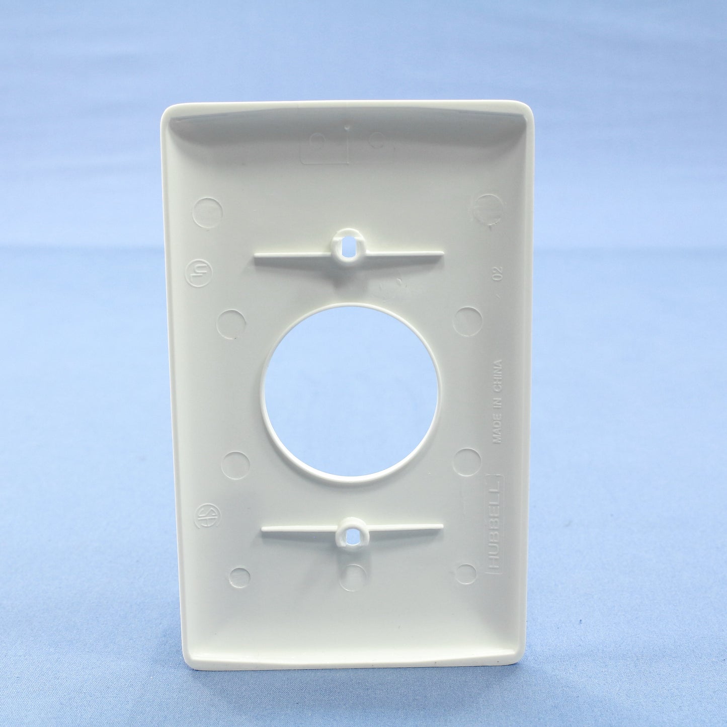 Hubbell NP7W White 1-Gang 1.406" Outlet Unbreakable Nylon Wallplate Cover 25pcs