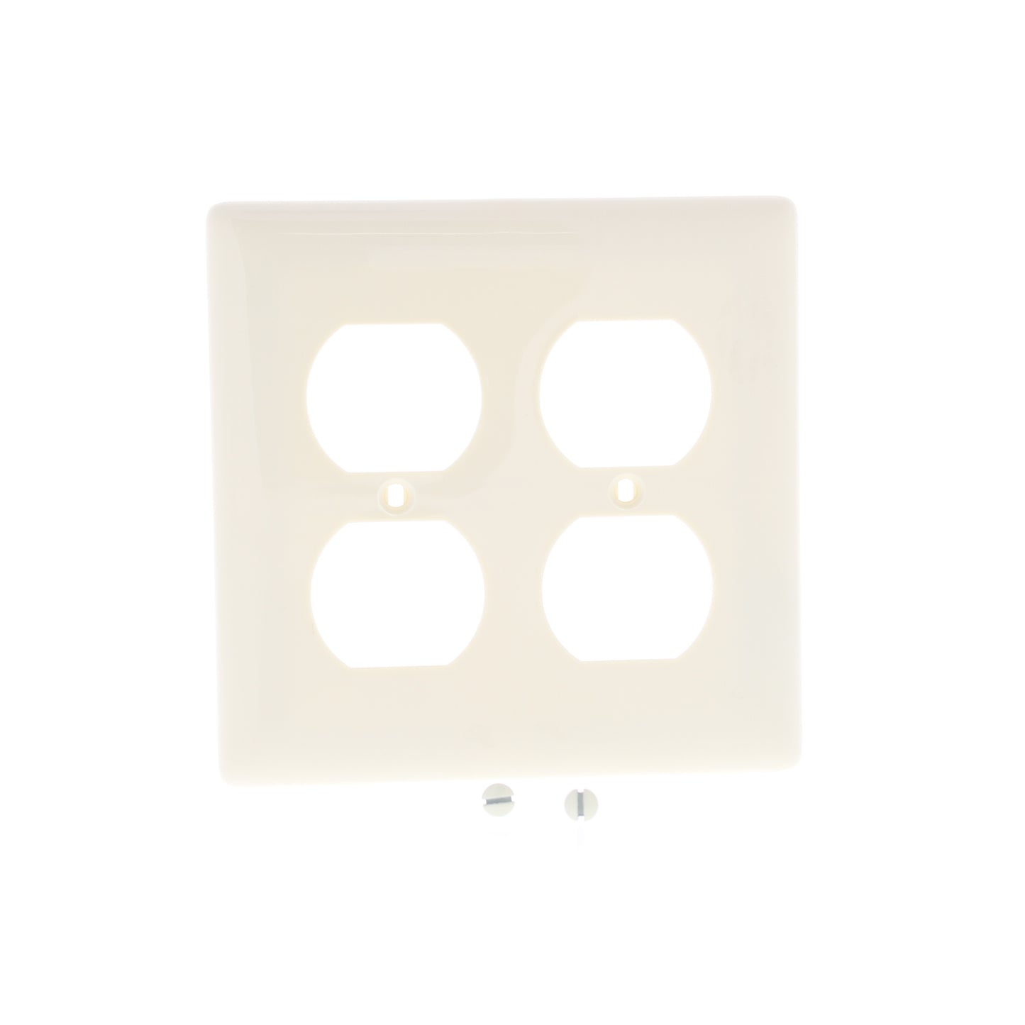 Hubbell NP82AL Almond 2-Gang Duplex Outlet Unbreakable Nylon Wallplates 25pcs