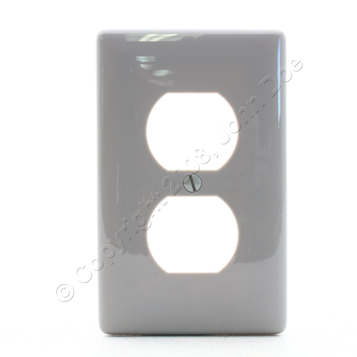 Hubbell NP8GY Gray 1-Gang Duplex Unbreakable Nylon Standard Wallplate Cover 5pcs