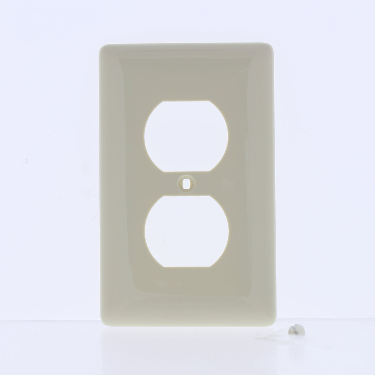 Hubbell NP8I10Z Ivory 1-Gang Duplex Unbreakable Standard Wallplate Cover 10pcs